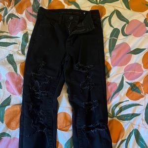 Black American eagle pants